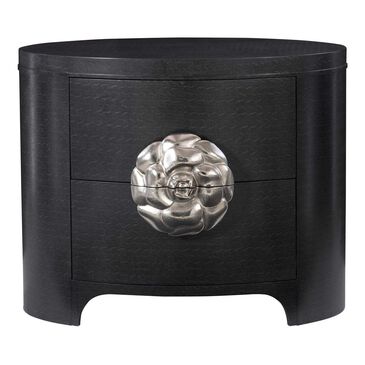 Bernhardt Silhouette 2 Drawer Nightstand in Eggshell and Onyx, , large