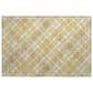 Dalyn Rug Company Soft Essentials Plaid Gold 2"6" x 3"10" Indoor/Outdoor Area Rug, , large
