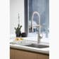 Kohler Graze Semi-Professional Pull-Down Kitchen Sink Faucet in Vibrant Stainless, , large