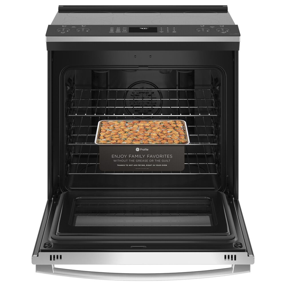 GE Profile 30&quot; Smart Slide-In Electric Range in Stainless Steel, , large