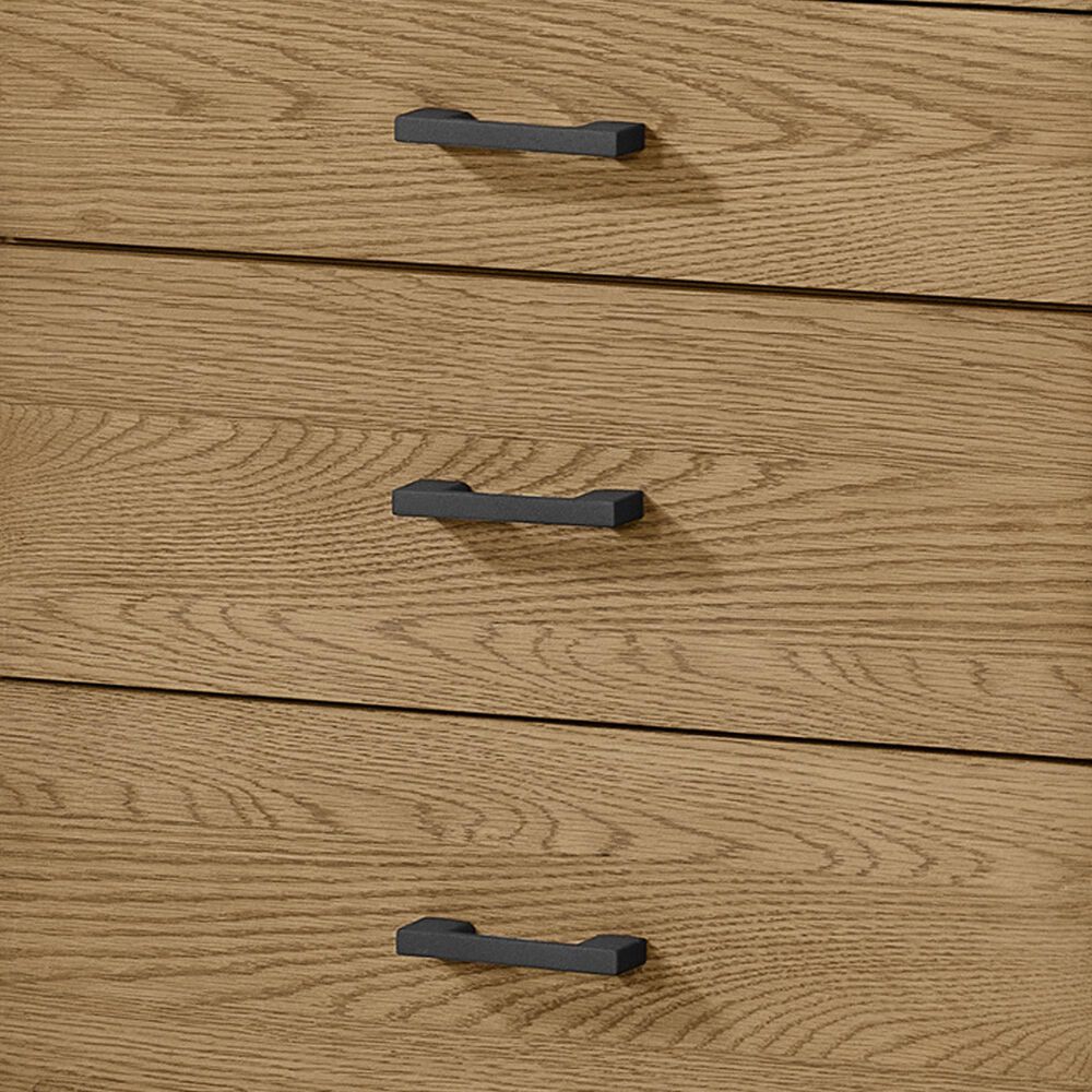 Eastern Shore Newport 4-Drawer Chest in Natural Oak and Matte Black, , large
