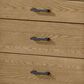 Eastern Shore Newport 4-Drawer Chest in Natural Oak and Matte Black, , large