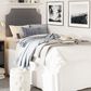 The Monday Company Twin Upholstered Headboard in Gray, , large