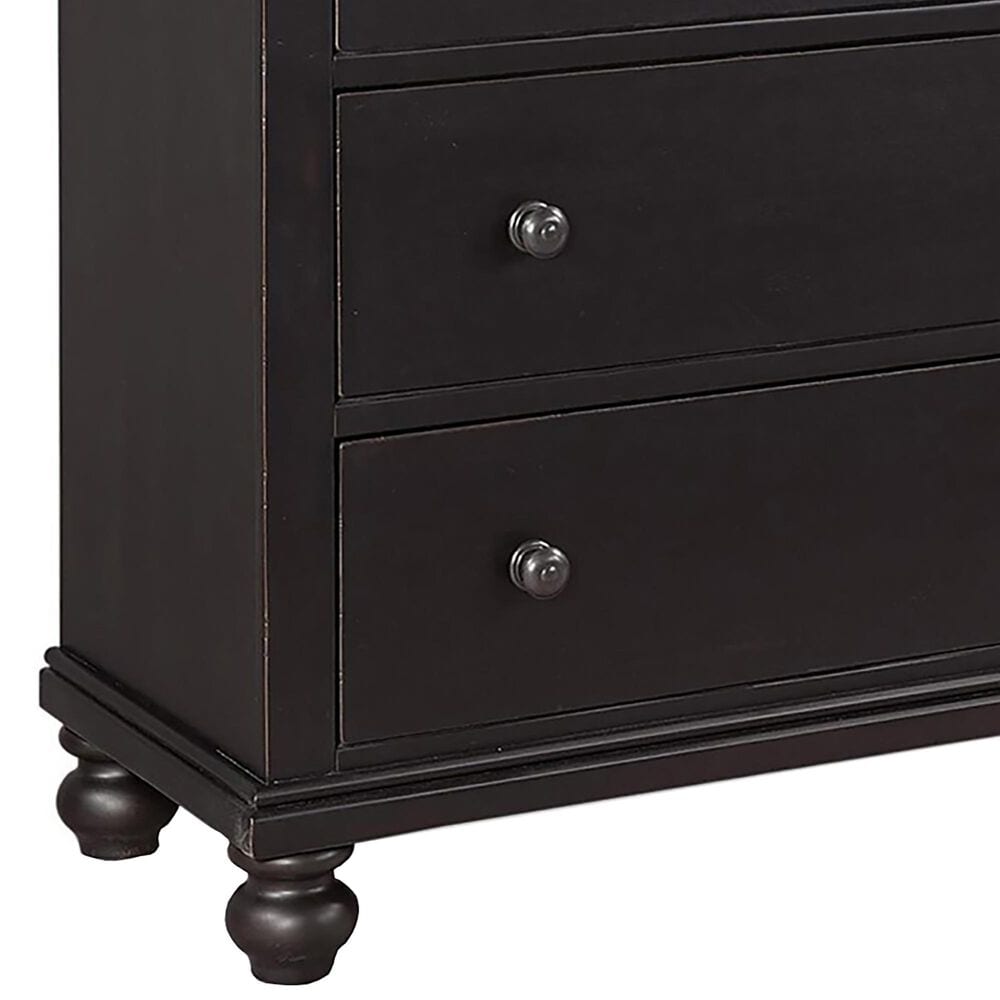 Riva Ridge Oxford 5-Drawer Chest in Black, , large