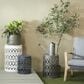 Maple and Jade Indoor/Outdoor 3-Piece Nesting Geometric Accent End Table Set in White, Gray and Dark Gray, , large