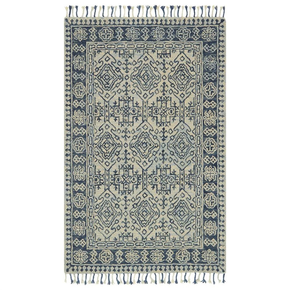 Loloi Zharah ZR-09 2'6" x 7'6" Mist and Blue Runner, , large