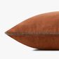Loloi Liza 18" Square Throw Pillow in Rust, , large