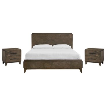 Urban Home Broderick 3-Piece Queen Bedroom Set in Wild Oats Brown, , large