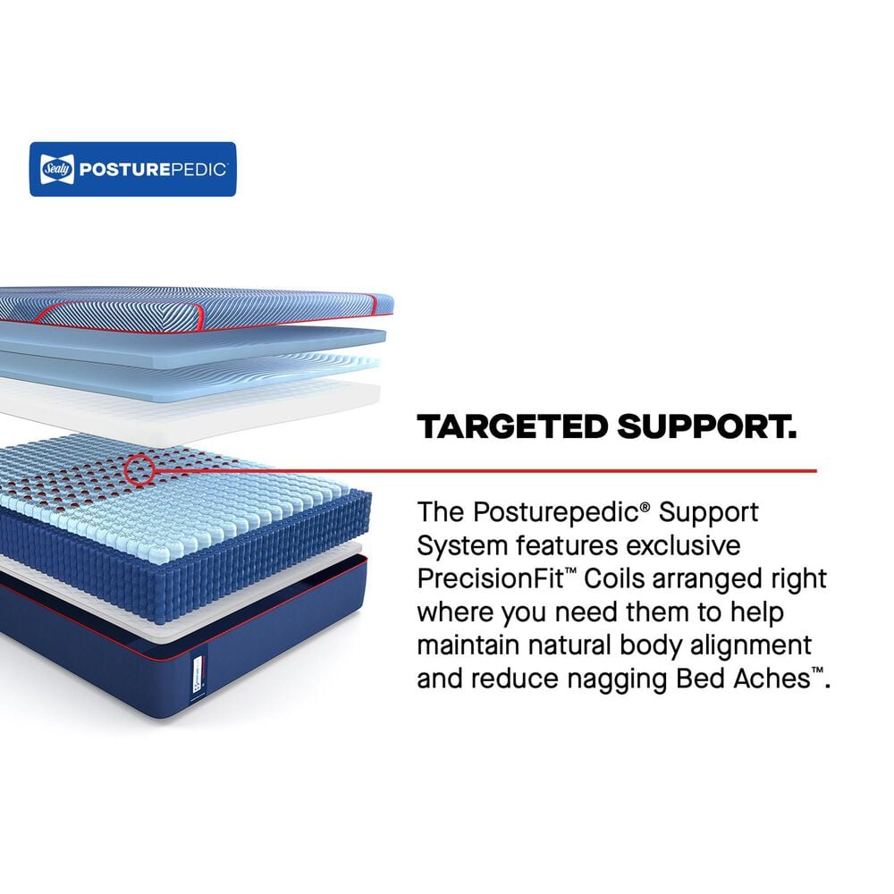 Sealy High Point Firm Hybrid California Split King Mattress with Low Profile Box Spring, , large