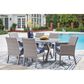 Ashley Half Moon Beach Patio Arm Chair with Cushion in Gray (Set of 2), , large