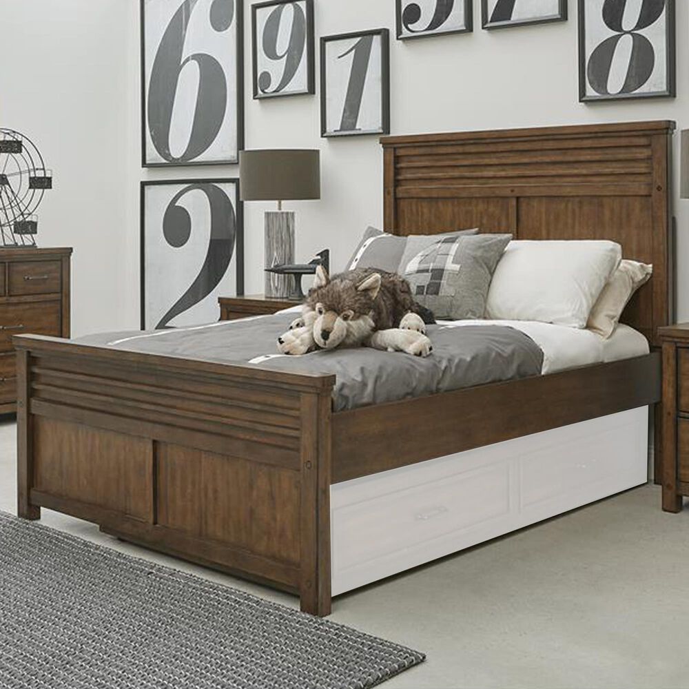 Samuel Lawrence Cambridge Twin Panel Bed without Trundle in Brown, , large