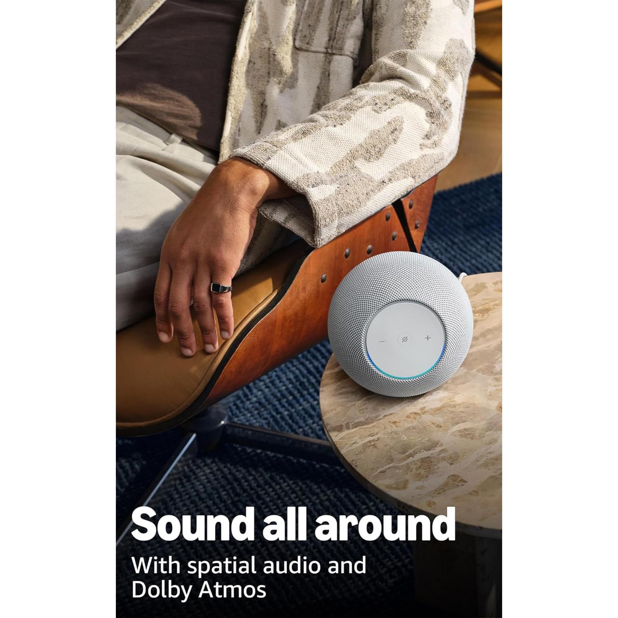 Amazon Echo Studio Smart Speaker with Dolby Atmos in Glacier White