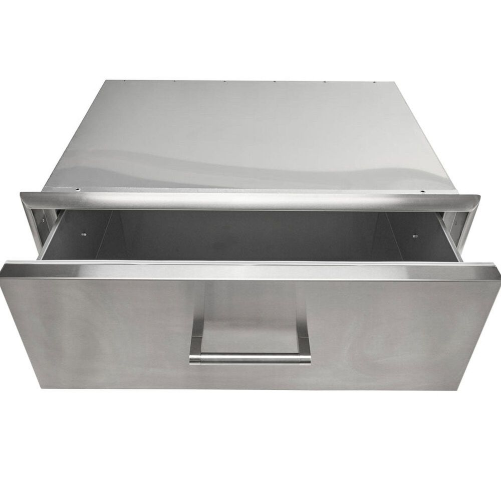 Coyote Outdoor 36&quot; Single Storage Drawer in Stainless Steel, , large
