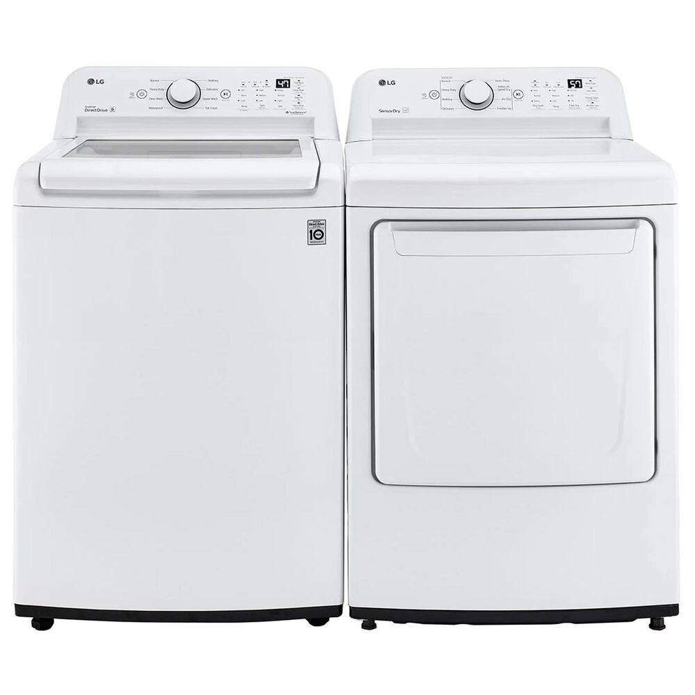 LG 7.3 Cu. Ft. Ultra Large Capacity Gas Dryer with Sensor Dry Technology in White, , large