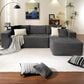 HOMLUX 104" Cloud Sectional Couch Upholstered Modular Sofa with Right L-Shape Chaise, Corduroy Fabric in Gray, , large