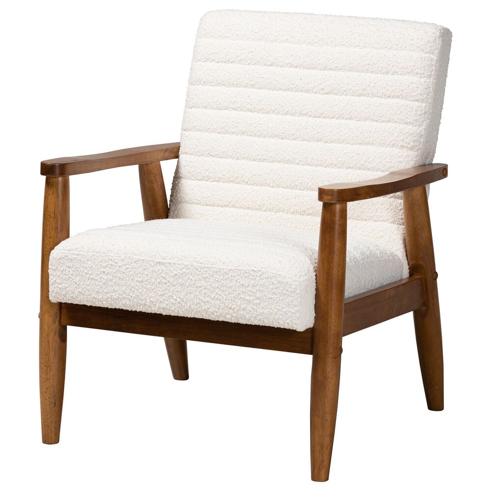 Baxton Studio Stratton Arm Chair in Cream, , large