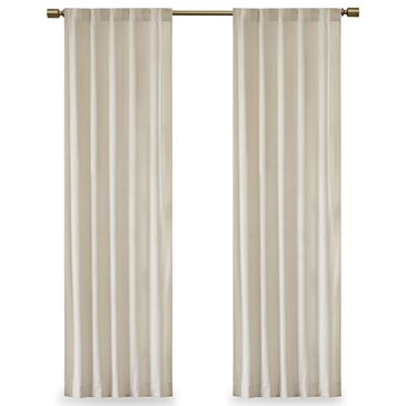 Hampton Park Colt 84" x 37" Curtain Panel in Ivory (Set of 2), , large