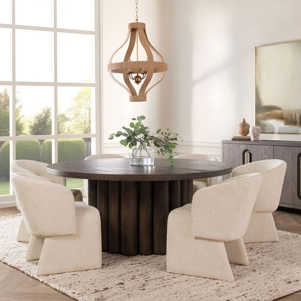 Imported Dining, Occ, Accent, Tiber Pedestal Dining Table in Toasted Brown, , large