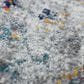 Amer Rugs Montana 7"6" Round Gray and Blue Area Rug, , large
