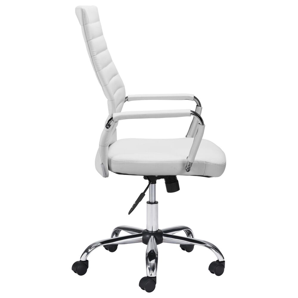 Zuo Modern Primero Office Chair in Black and Silver, , large