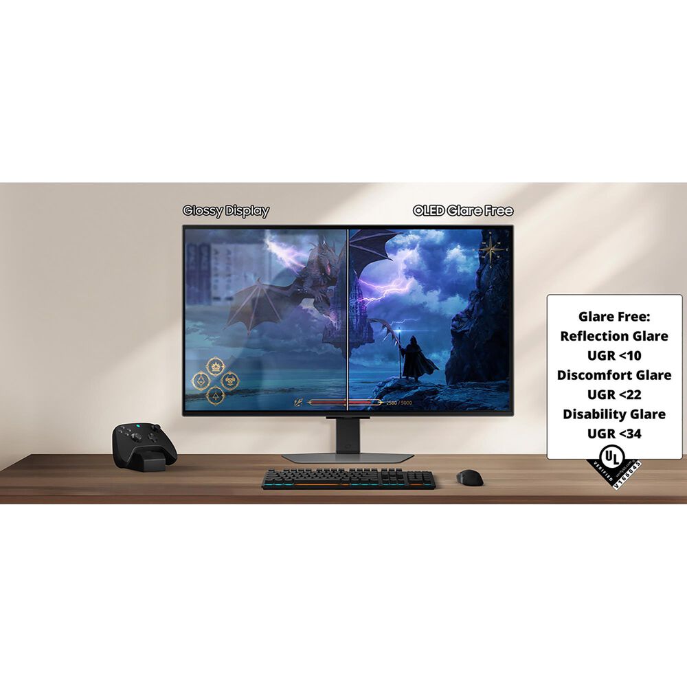 Samsung 32&quot; Odyssey OLED G8 G81SF UHD 4K 240Hz Gaming Monitor in Silver, , large
