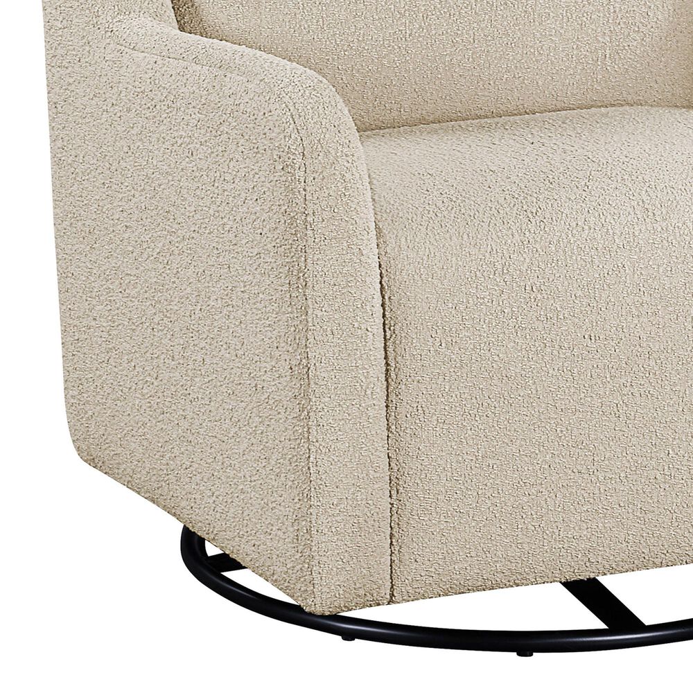 Coaster Serra Swivel Glider Chair in Sandy Beige, , large