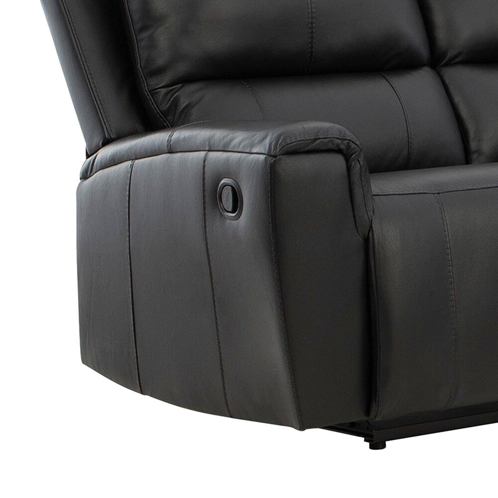 Ashley Glossmore Manual Reclining Sofa in Black, , large