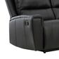 Ashley Glossmore Manual Reclining Sofa in Black, , large