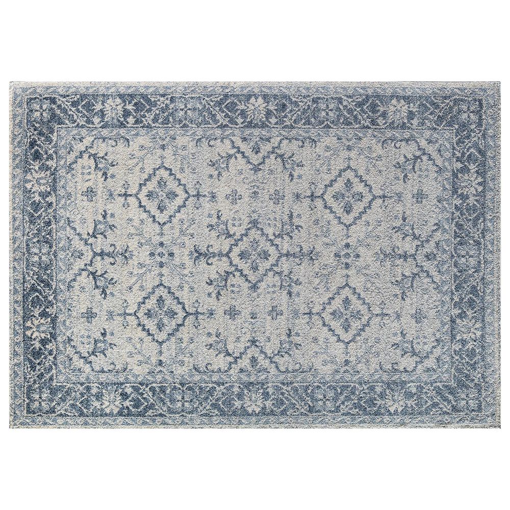 Rugs America Nessa Highland Breeze 2"6" x 8" Ivory and Blue Runner, , large