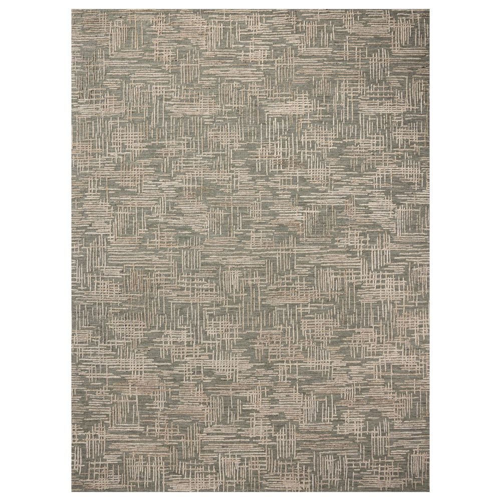 Loloi Woodriff Lagoon and Natural 4" x 6" Area Rug, , large