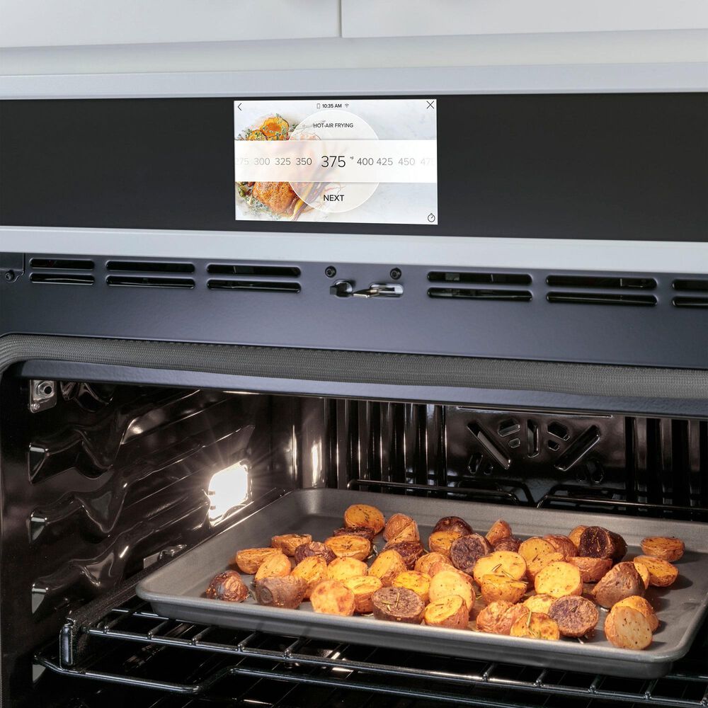 Cafe 2-Piece Kitchen Package with Matte White 30" Smart Built-In Convection Single Wall Oven and Stainless Steel 36" Electric Cooktop, , large