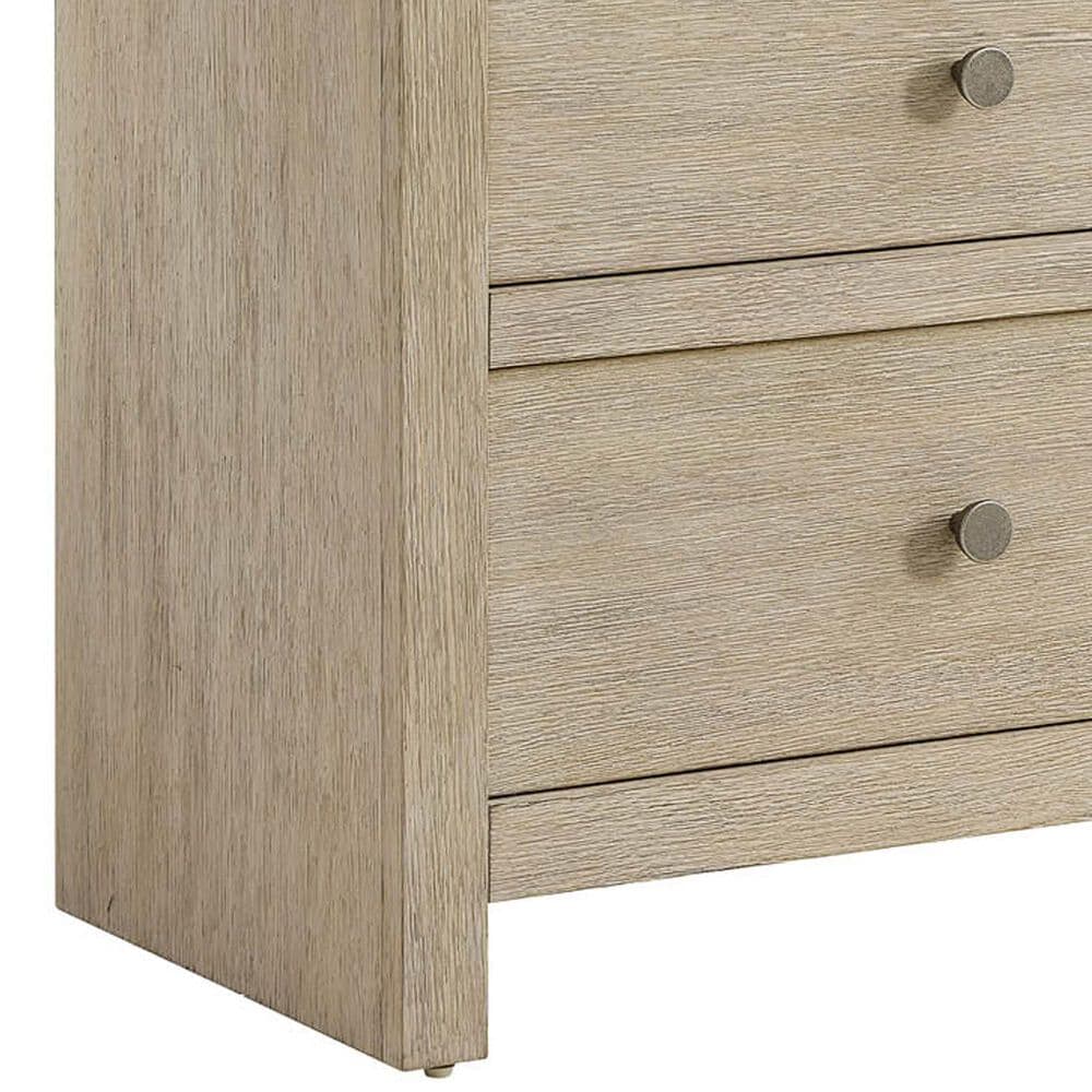 Universal Furniture Oasis King Panel Bed with Two Nightstands in Dockside and Natural, , large