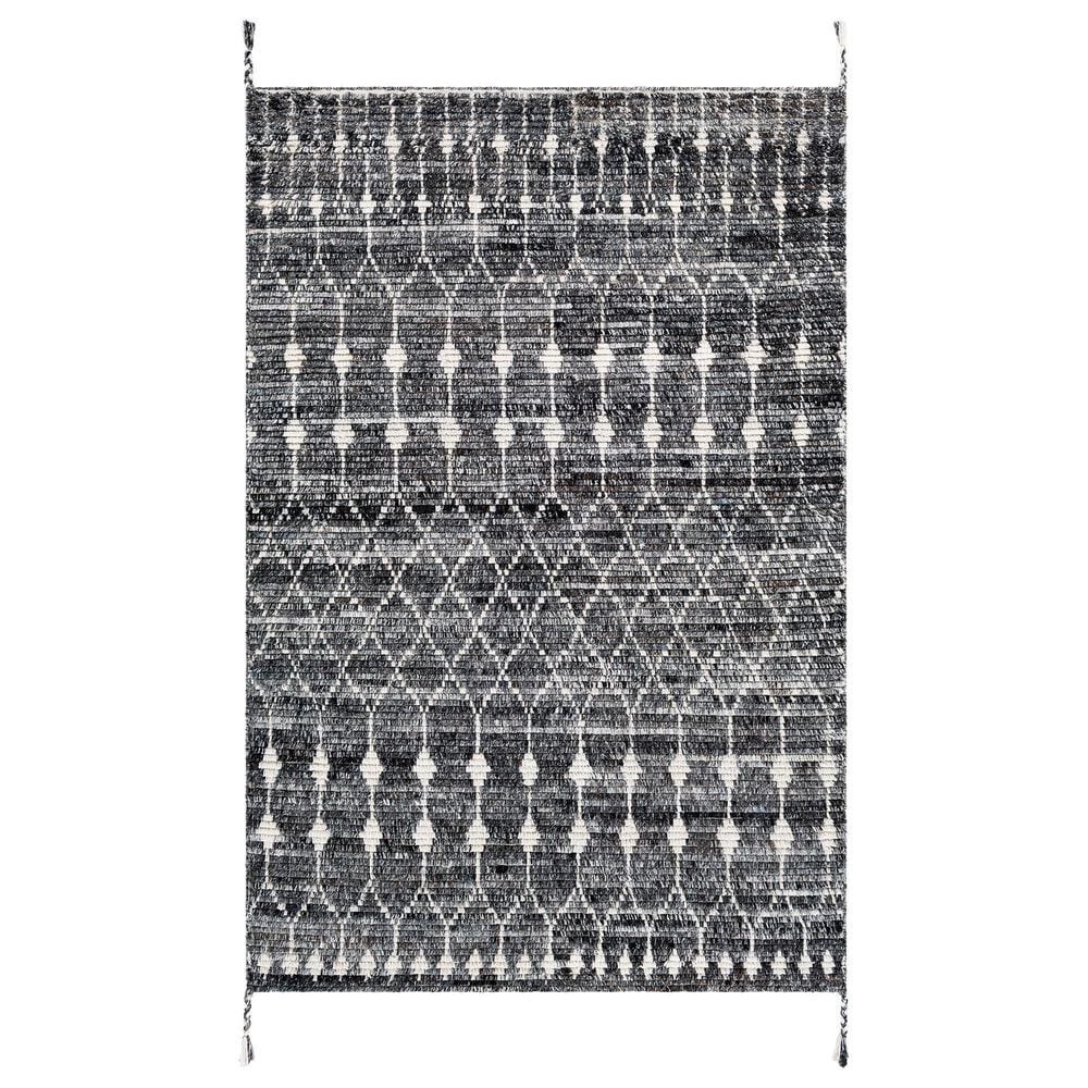 Surya Birch 2" x 3" Black, Charcoal, Gray and Cream Area Rug, , large