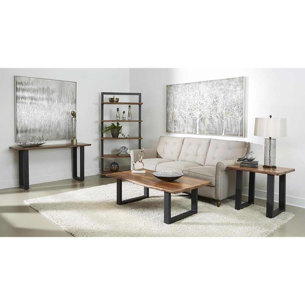 Linden Boulevard Brownstone II Cocktail Table in Nut Brown and Black, , large