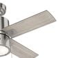 Hunter Beck 42" Ceiling Fan with LED Lights in Brushed Nickel, , large