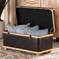 Baxton Studio Gendry Storage Ottoman in Dark Brown, , large