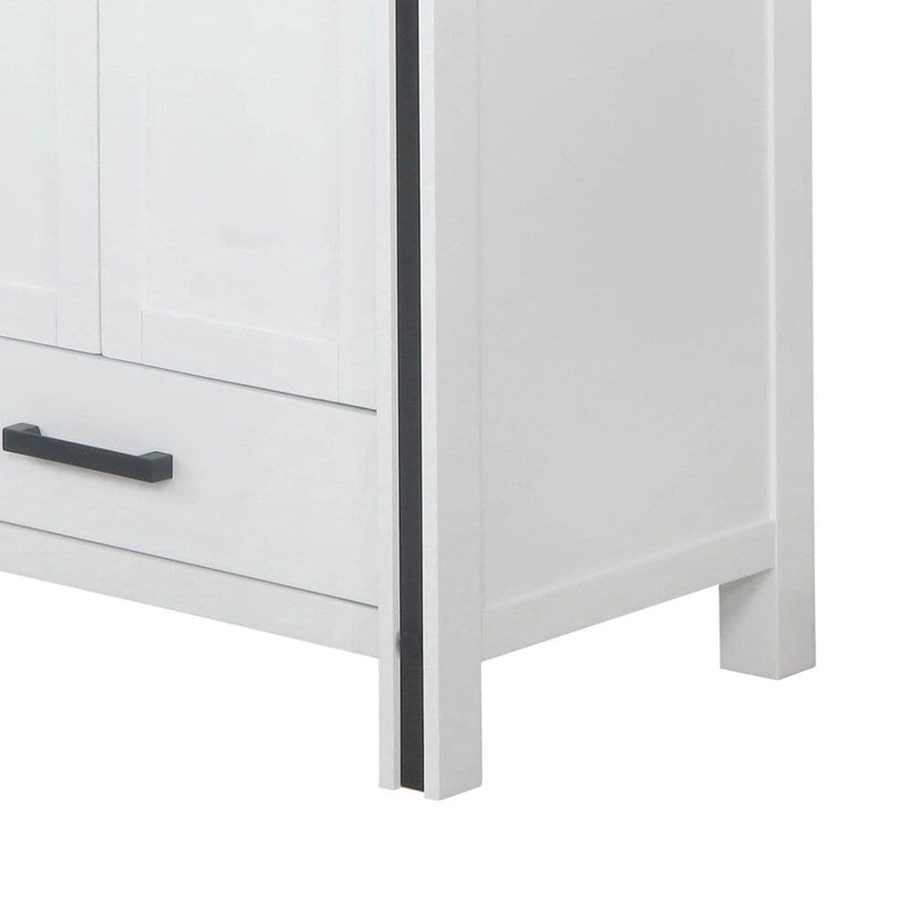 Lexora Home Ziva 72&quot; Double Bathroom Vanity in White with 2 cm White Quartz Top and Rectangular Sinks, , large