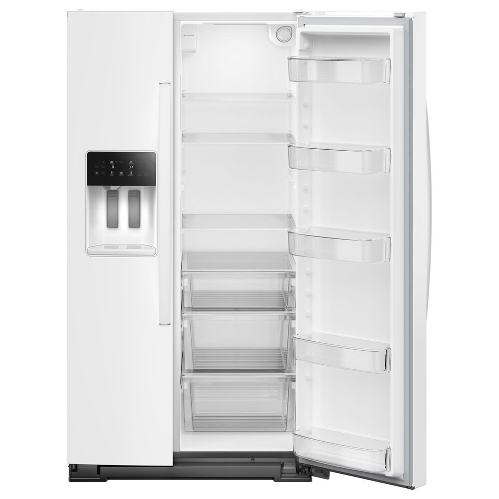 Whirlpool 28.7 Cu. Ft. Freestanding Side by Side Refrigerator in White, , large