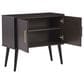 Ashley Orinfield Accent Cabinet in Dark Brown with Goldtone Door Pulls, , large