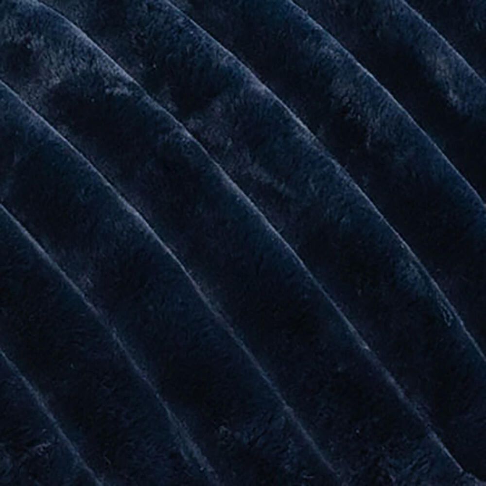 Jaxx Saxx Mondo Fur Bean Bag Lounge Chair in Midnight Blue, , large