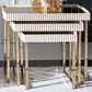 Vista Haus Lisbon 3-Piece Nesting Table Set in Silken Matte Cream, , large