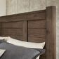 Viceray Collections Crafted Oak Queen Poster Bed in Aged Grey, , large