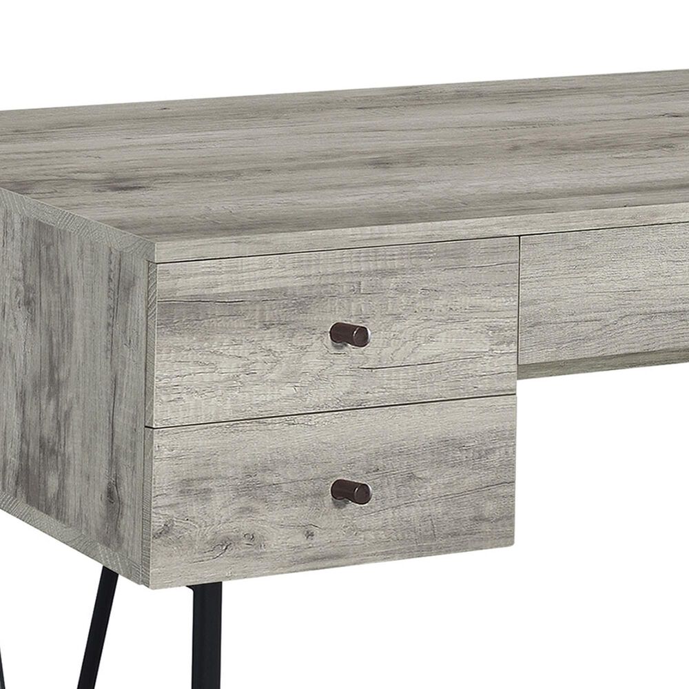 COAST Analiese 2-Piece Desk and Bookcase Set in Black and Grey Driftwood, , large