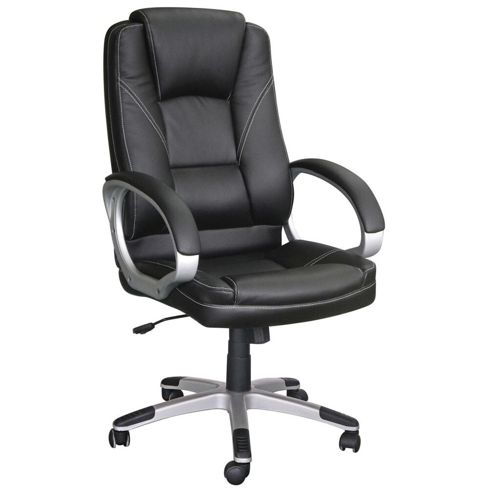 New Era Holding Group LTD Executive Desk Chair in Black Bonded Leather, , large