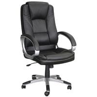 New Era Holding Group LTD Executive Desk Chair in Black Bonded Leather