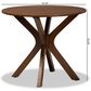 Baxton Studio Kenji 34" Dining Table in Walnut Brown - Table Only, , large