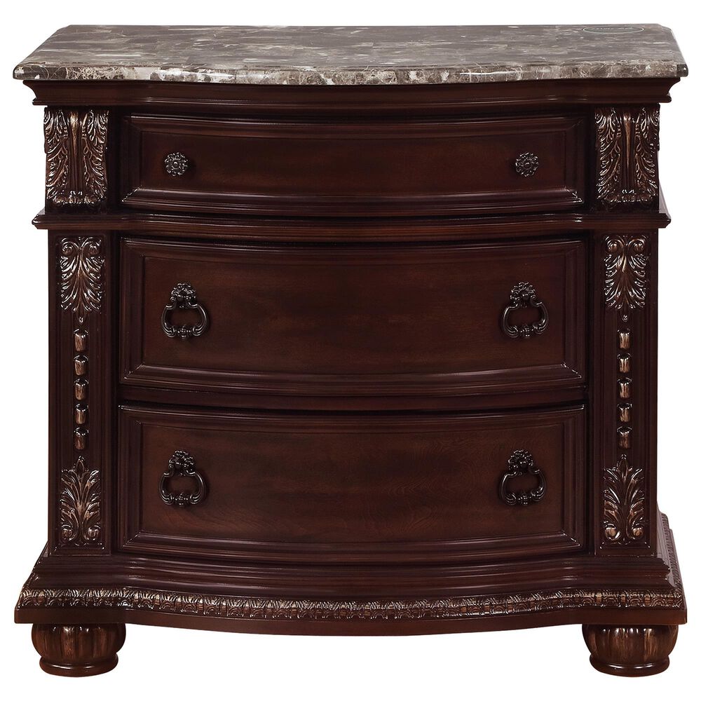 Crown Mark Stanley Nightstand in Rich Brown, , large