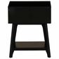 Linon Home Decor Catlett Side Table Nightstand in Matte Black, , large