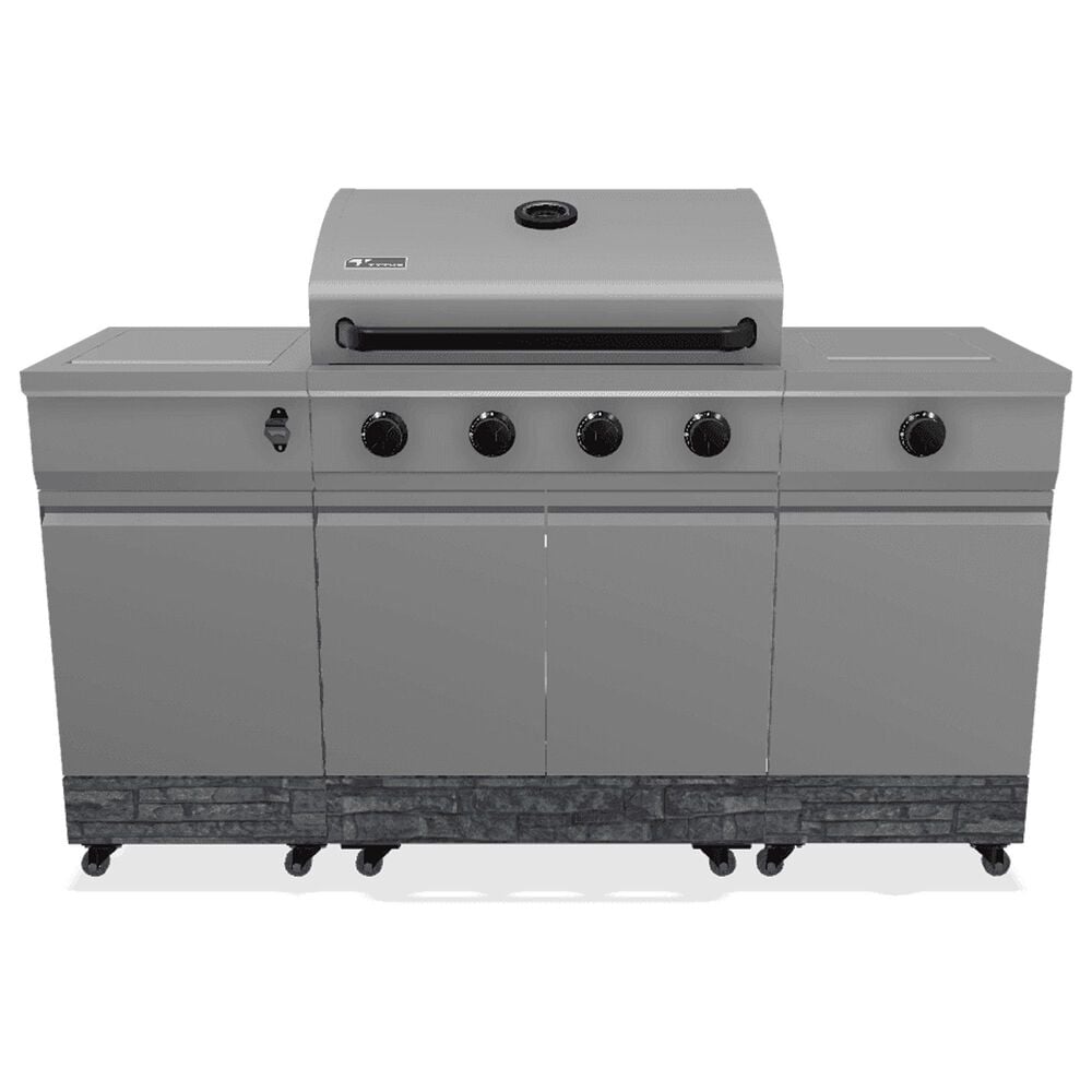 Tytus Fresno 5-Burner Convertible Grill in Gunmetal and Graphite, , large