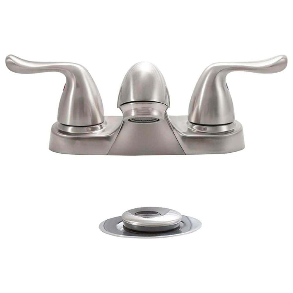 MS International 2-Handle Bathroom Faucet in Brushed Nickel, , large